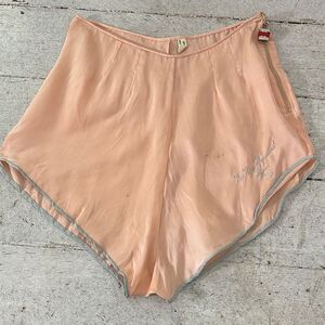 Rare 30s French No A Thousand Times Pink Satin Tap Pant